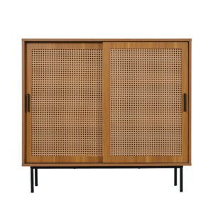 Wohnli Möbelsuche - Aufbewahrungsschrank aus Holz mit Rohrtür