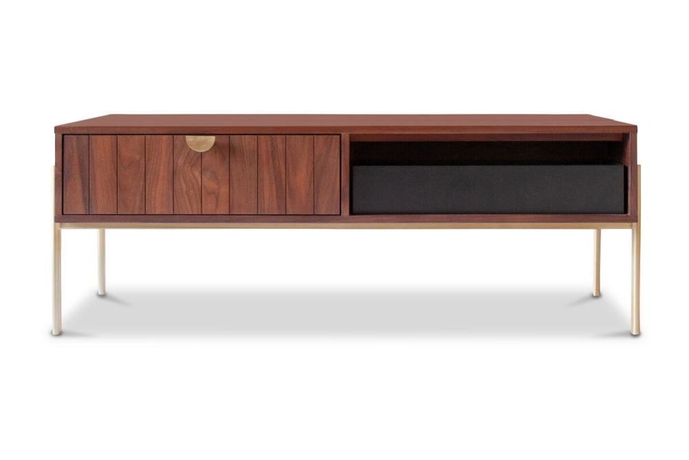 wohnli-moebel-suche-Aufklappbarer-Couchtisch-aus-Holz-und-Metall-braun Wohnli Möbelsuche - Aufklappbarer Couchtisch aus Holz und Metall