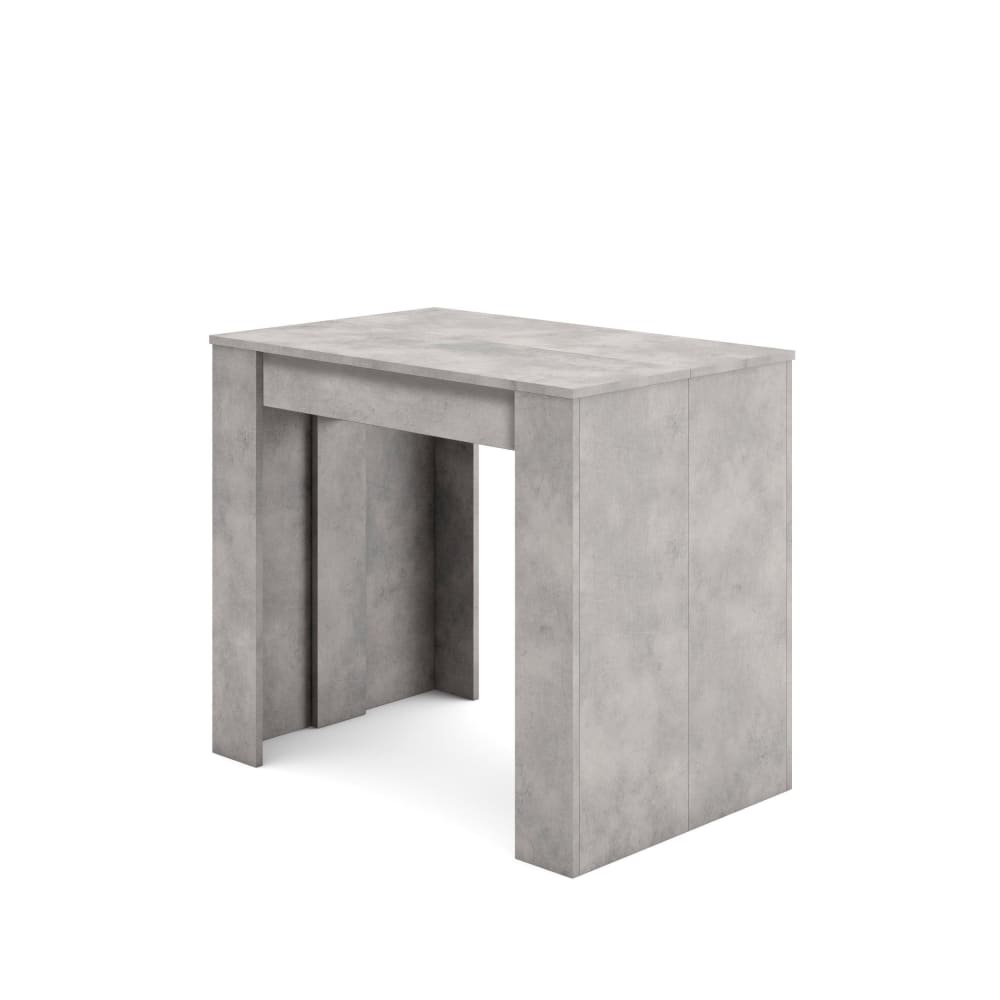Wohnli Möbelsuche - Ausziehbare Konsole Holzeffekt 222x90x77cm Zement