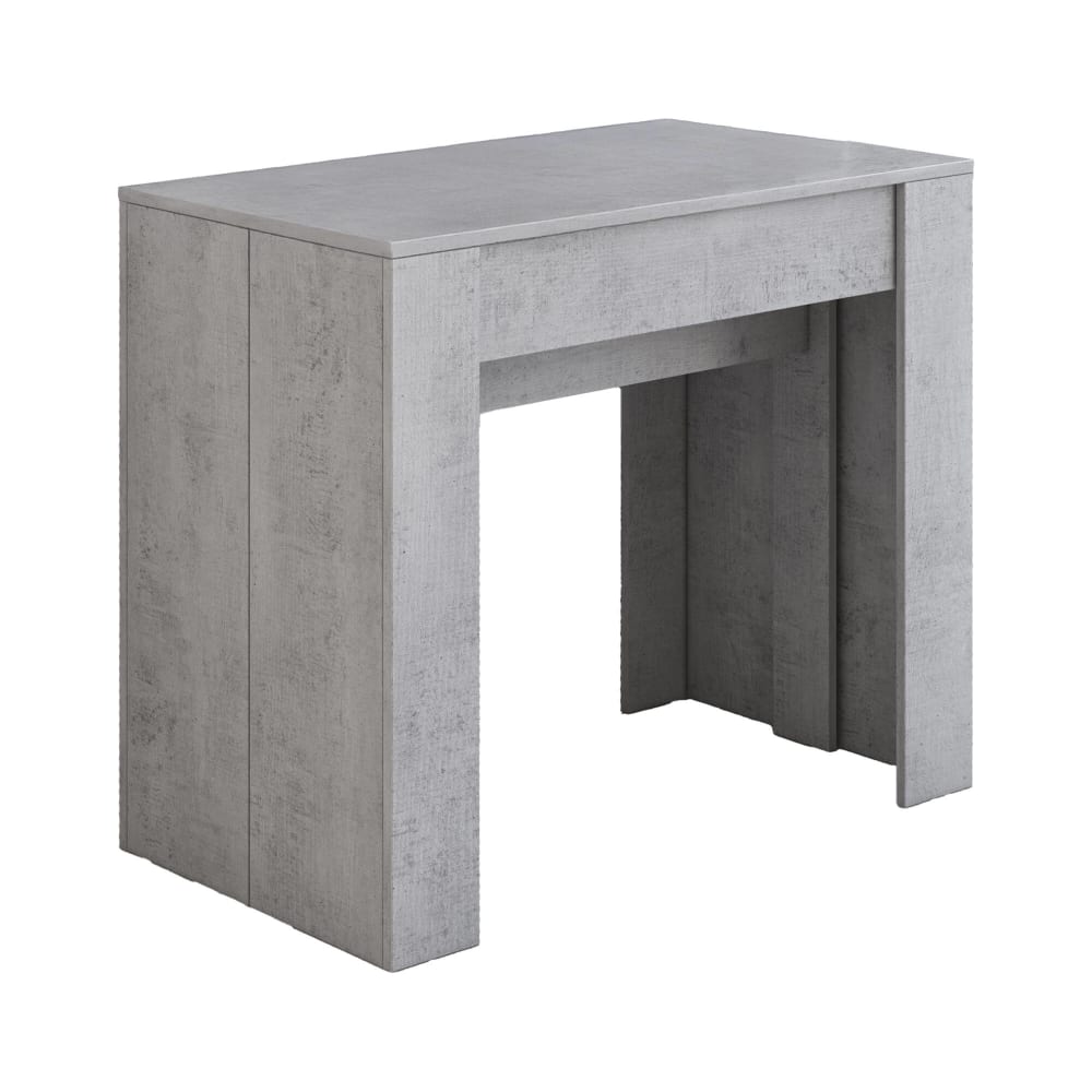 Wohnli Möbelsuche - Ausziehbare Konsole mit Holzbetoneffekt 90x51h78 cm