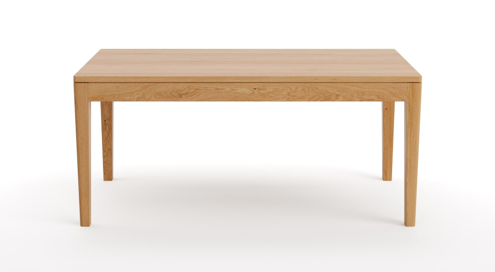 Wohnli Möbelsuche - Ausziehbarer Butterfly-Tisch aus massiver Eiche 160x80+2x50 cm