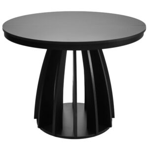 wohnli-moebel-suche-Ausziehbarer-Esstisch-Schwarz-100–140x100-cm Wohnli Möbelsuche - Ausziehbarer Esstisch Schwarz 100140x100 cm