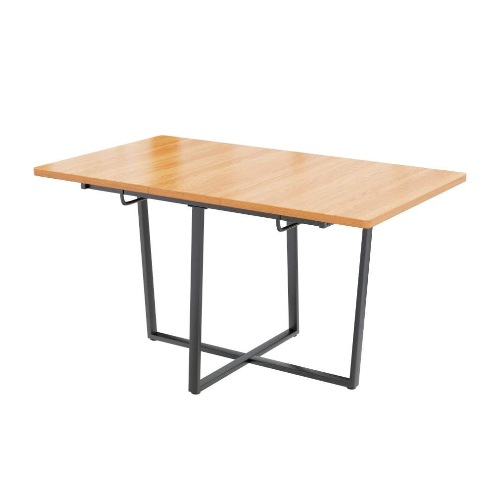wohnli-moebel-suche-Ausziehbarer-Esstisch-in-Holzoptik-110–140-x-80-cm-Beige Wohnli Möbelsuche - Ausziehbarer Esstisch in Holzoptik 110–140 x 80 cm