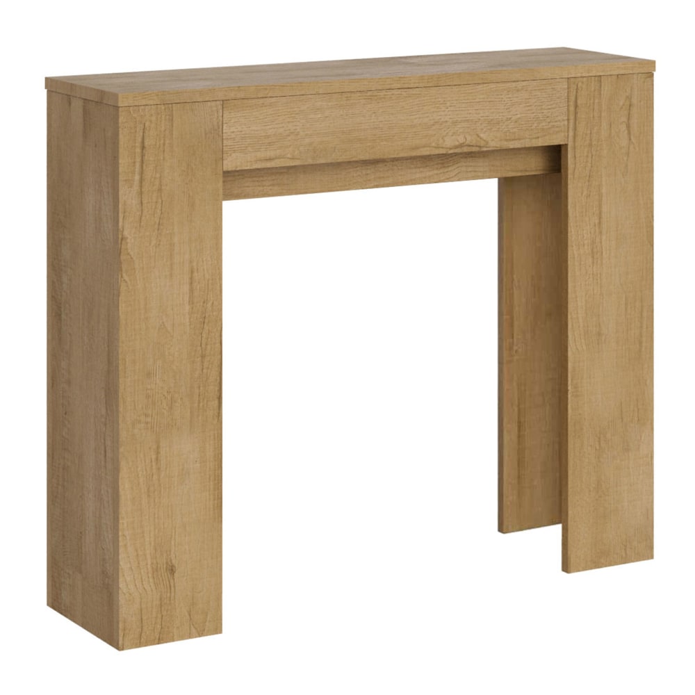 wohnli-moebel-suche-Ausziehbarer-Konsolentisch-90x25181cm-in-Holzoptik-Eiche-Natur Wohnli Möbelsuche - Ausziehbarer Konsolentisch 90x25/181cm in Holzoptik Eiche Natur