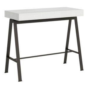 wohnli-moebel-suche-Ausziehbarer-Konsolentisch-90x40196cm-in-Holzoptik-Esche-weiss-Eisen Wohnli Möbelsuche - Ausziehbarer Konsolentisch 90x40/196cm in Holzoptik Esche weiß