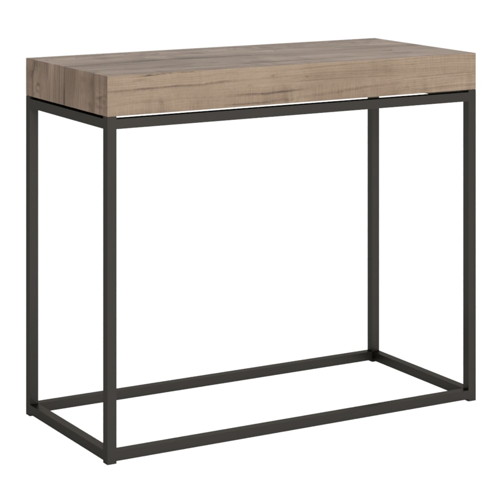 wohnli-moebel-suche-Ausziehbarer-Konsolentisch-90x40300cm-in-Holzoptik-Eiche-Natur-Eisen Wohnli Möbelsuche - Ausziehbarer Konsolentisch 90x40/300cm in Holzoptik Eiche Natur
