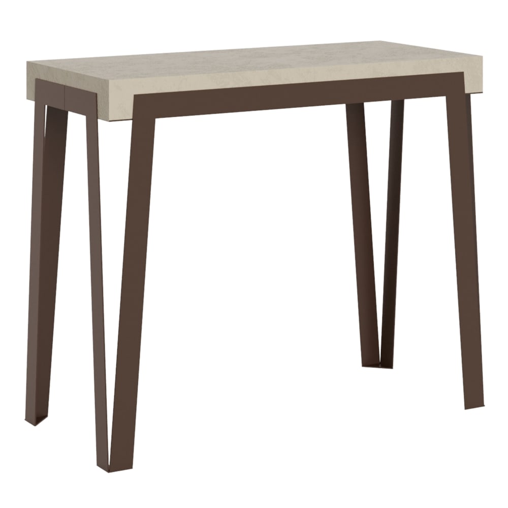 wohnli-moebel-suche-Ausziehbarer-Konsolentisch-90x40300cm-in-Holzoptik-Kaschmir-Eisen Wohnli Möbelsuche - Ausziehbarer Konsolentisch 90x40/300cm in Holzoptik Kaschmir
