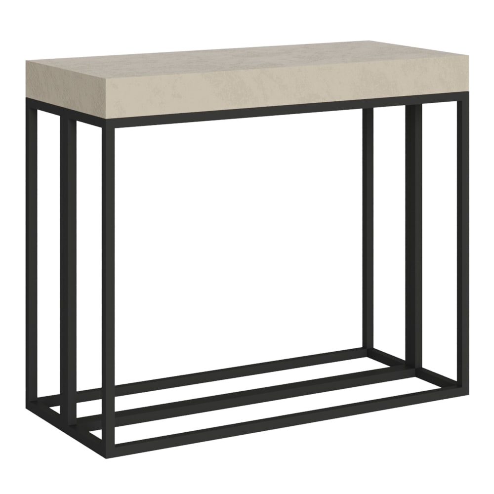 wohnli-moebel-suche-Ausziehbarer-Konsolentisch-90x40300cm-in-Holzoptik-Kaschmir-Eisen Wohnli Möbelsuche - Ausziehbarer Konsolentisch 90x40/300cm in Holzoptik Kaschmir