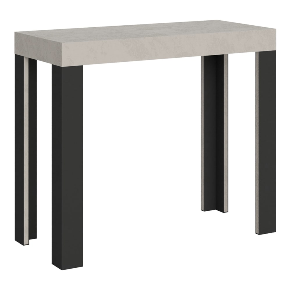 wohnli-moebel-suche-Ausziehbarer-Konsolentisch-90x40300cm-in-Holzoptik-Kaschmir-Eisen Wohnli Möbelsuche - Ausziehbarer Konsolentisch 90x40/300cm in Holzoptik Kaschmir