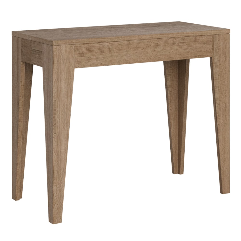 Wohnli Möbelsuche - Ausziehbarer Konsolentisch 90x42/198cm in Holzoptik Eiche Natur
