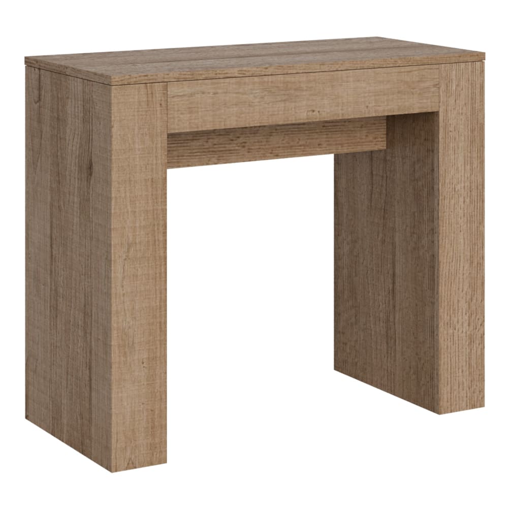 Wohnli Möbelsuche - Ausziehbarer Konsolentisch 90x42/198cm in Holzoptik Eiche Natur