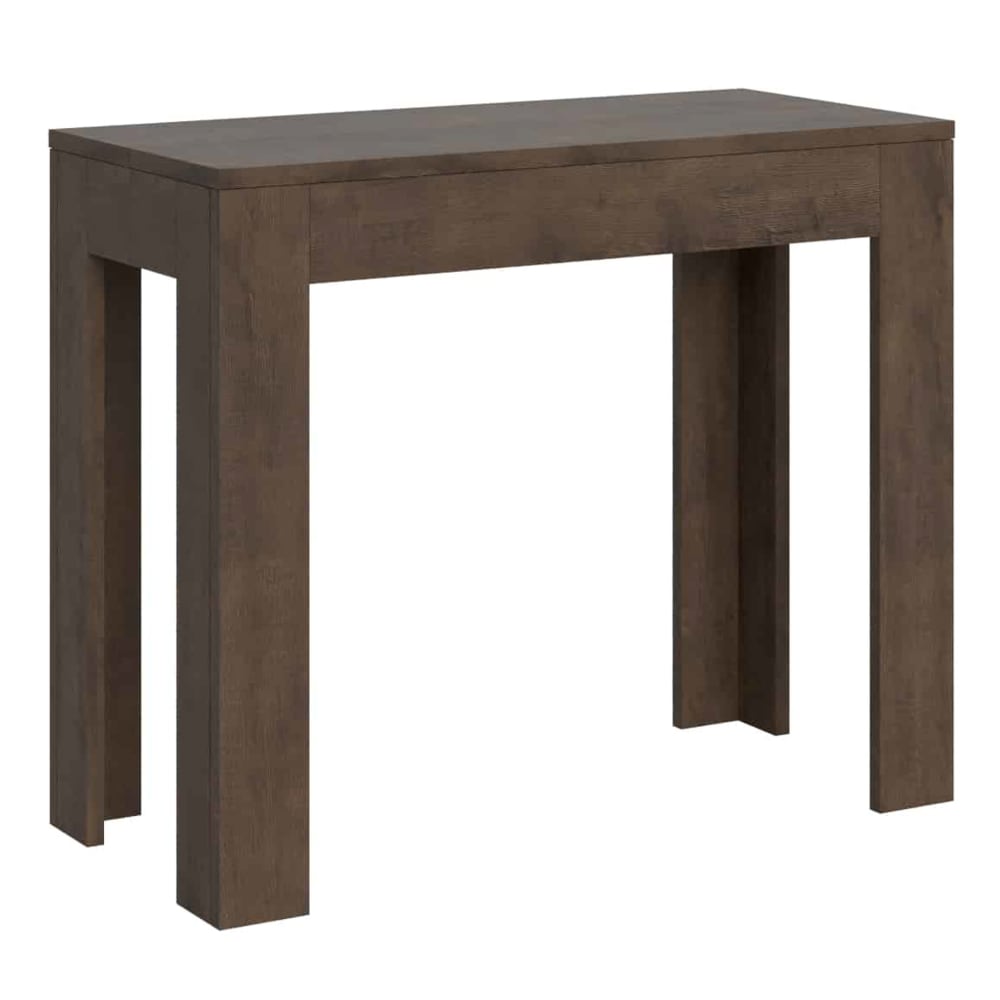 wohnli-moebel-suche-Ausziehbarer-Konsolentisch-90x42302-cm-in-Holzoptik-Nussbaumbraun Wohnli Möbelsuche - Ausziehbarer Konsolentisch 90x42/302 cm in Holzoptik Nussbaumbraun