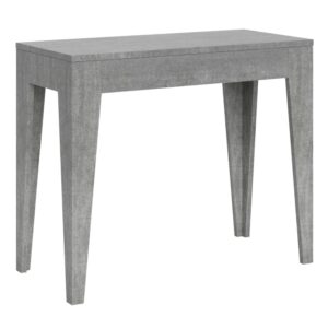 wohnli-moebel-suche-Ausziehbarer-Konsolentisch-90x42302cm-in-Holzoptik-Zementgrau Wohnli Möbelsuche - Ausziehbarer Konsolentisch 90x42/302cm in Holzoptik Zementgrau