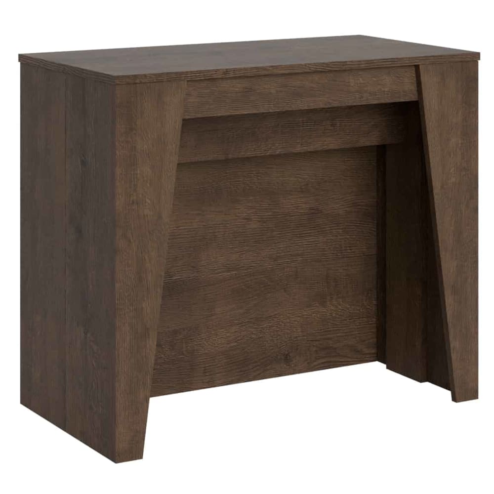 Wohnli Möbelsuche - Ausziehbarer Konsolentisch 90x48/296 cm in Holzoptik Nussbaumbraun