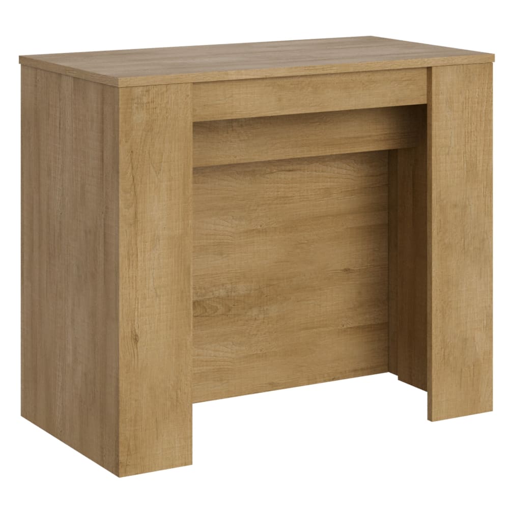 Wohnli Möbelsuche - Ausziehbarer Konsolentisch 90x48/296cm in Holzoptik Eiche Natur