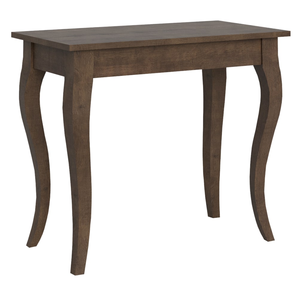 Wohnli Möbelsuche - Ausziehbarer Konsolentisch 90x48/308cm in Holzoptik Nussbaumbraun