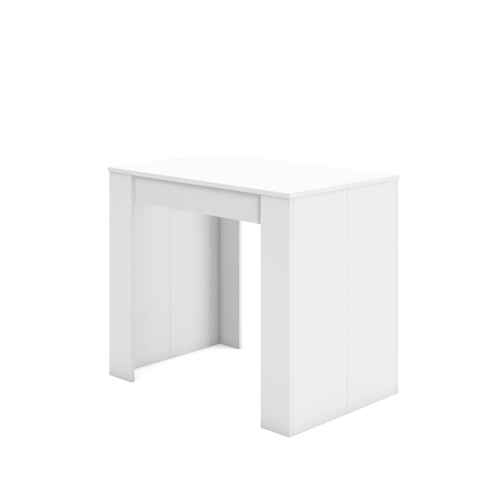 wohnli-moebel-suche-Ausziehbarer-Konsolentisch-Holzeffekt-140x90x77cm-Weiss Wohnli Möbelsuche - Ausziehbarer Konsolentisch Holzeffekt 140x90x77cm Weiß