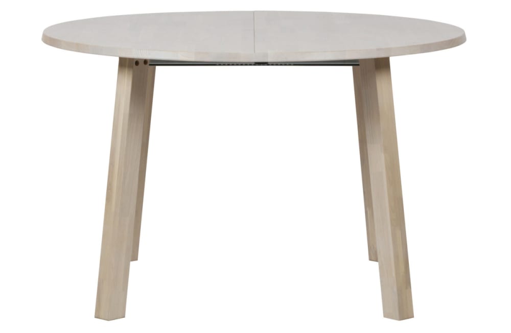 Wohnli Möbelsuche - Ausziehbarer runder Esstisch aus Eiche D 120