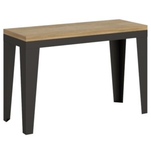 Wohnli Möbelsuche - Ausziehtisch 120/200x45/90 cm in Holzoptik Eiche Natur