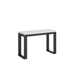 Wohnli Möbelsuche - Ausziehtisch 120/200x45/90 cm in Holzoptik Esche weiß