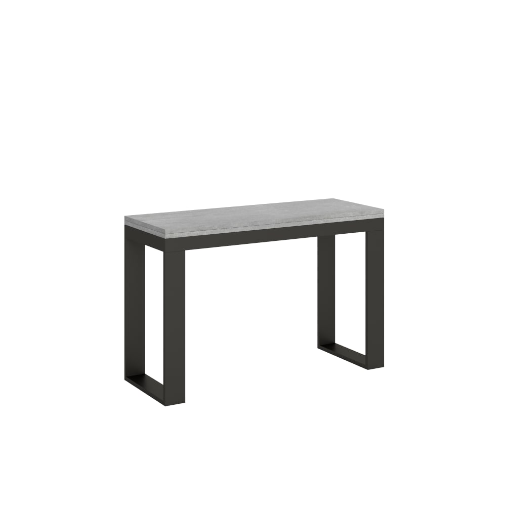 Wohnli Möbelsuche - Ausziehtisch 120/200x45/90 cm in Holzoptik Zementgrau