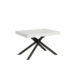 wohnli-moebel-suche-Ausziehtisch-80x120204-cm-in-Holzoptik-Esche-weiss-Eisen Wohnli Möbelsuche - Ausziehtisch 80x120/204 cm in Holzoptik Esche weiß