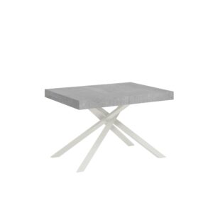 wohnli-moebel-suche-Ausziehtisch-80x120204-cm-in-Holzoptik-Zementgrau-Eisen Wohnli Möbelsuche - Ausziehtisch 80x120/204 cm in Holzoptik Zementgrau