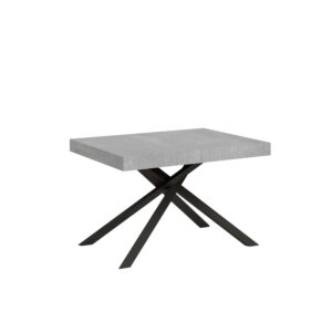 wohnli-moebel-suche-Ausziehtisch-80x120204-cm-in-Holzoptik-Zementgrau-Eisen Wohnli Möbelsuche - Ausziehtisch 80x120/204 cm in Holzoptik Zementgrau