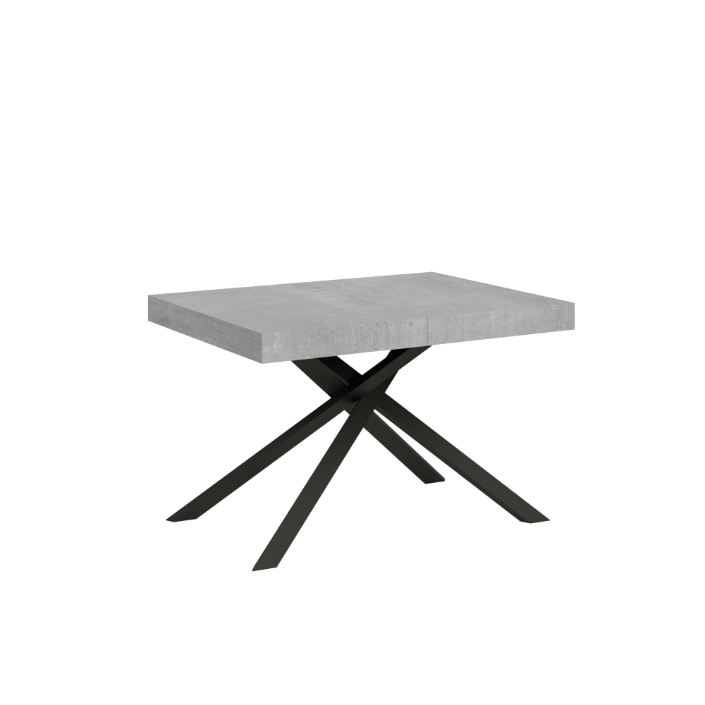 wohnli-moebel-suche-Ausziehtisch-80x120204-cm-in-Holzoptik-Zementgrau-Eisen Wohnli Möbelsuche - Ausziehtisch 80x120/204 cm in Holzoptik Zementgrau