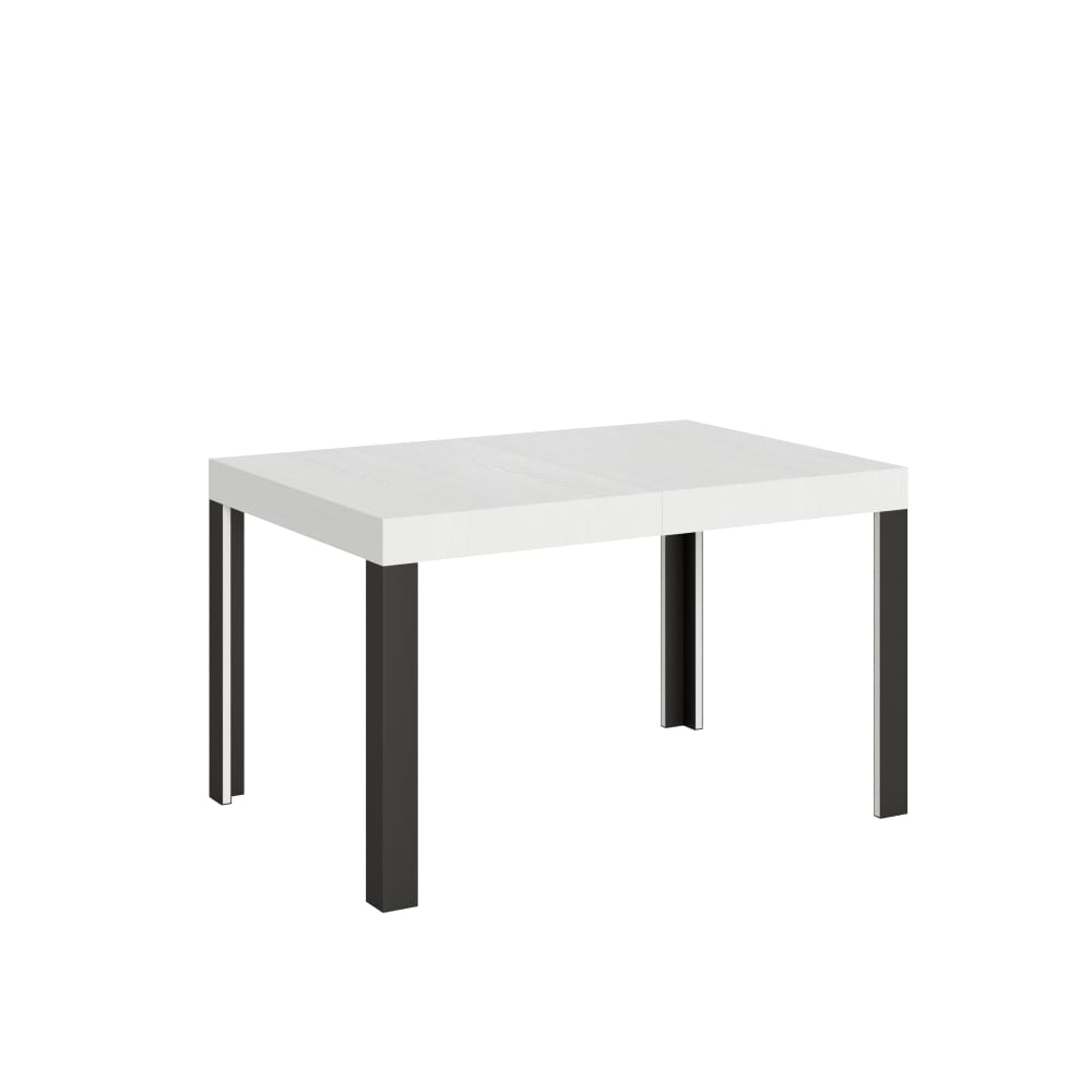wohnli-moebel-suche-Ausziehtisch-80x140224-cm-in-Holzoptik-Esche-weiss-Eisen Wohnli Möbelsuche - Ausziehtisch 80x140/224 cm in Holzoptik Esche weiß