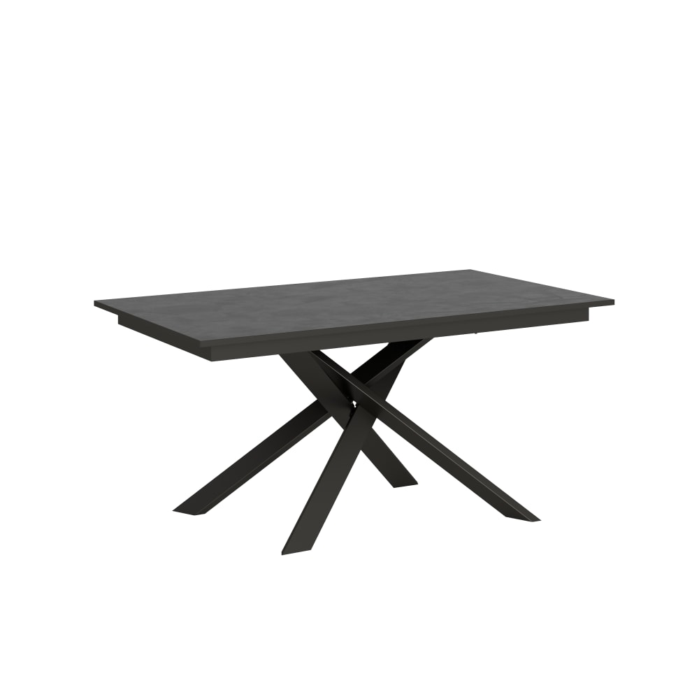 wohnli-moebel-suche-Ausziehtisch-80x160220-cm-in-Holzoptik-Effekt-anthrazit-gespachtelt Wohnli Möbelsuche - Ausziehtisch 80x160/220 cm in Holzoptik
