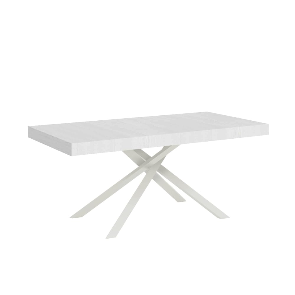 wohnli-moebel-suche-Ausziehtisch-80x160244-cm-Esche-weiss-mit-weissem-Eisenrahmen Wohnli Möbelsuche - Ausziehtisch 80x160/244 cm Esche weiß mit weißem Eisenrahmen