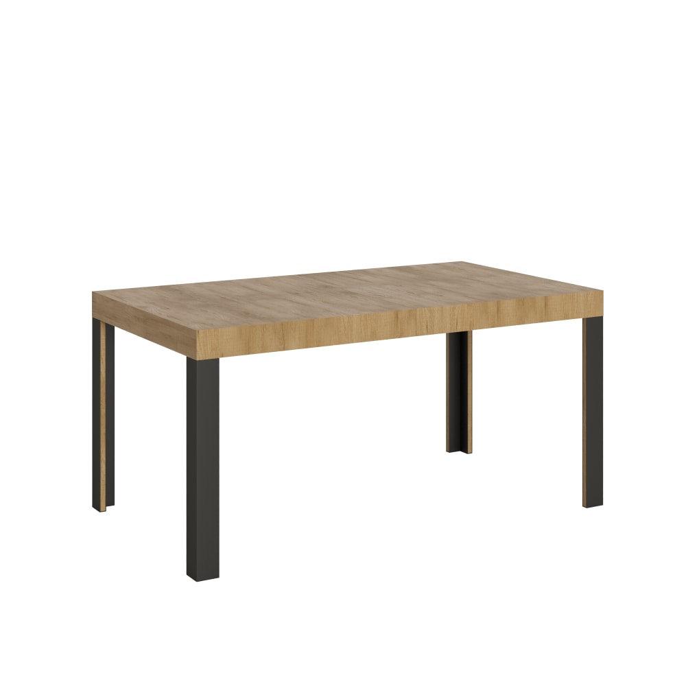 wohnli-moebel-suche-Ausziehtisch-80x160244-cm-in-Holzoptik-Eiche-Natur-Eisen Wohnli Möbelsuche - Ausziehtisch 80x160/244 cm in Holzoptik Eiche Natur