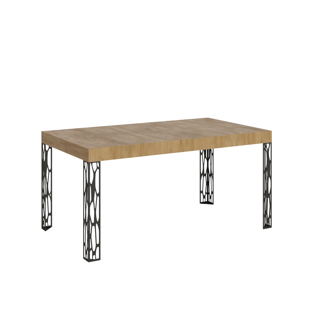 wohnli-moebel-suche-Ausziehtisch-80x160244-cm-in-Holzoptik-Eiche-Natur-Eisen Wohnli Möbelsuche - Ausziehtisch 80x160/244 cm in Holzoptik Eiche Natur