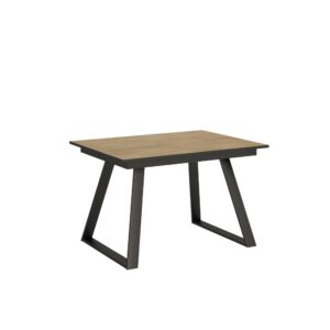 wohnli-moebel-suche-Ausziehtisch-90x120180-cm-in-Holzoptik-Eiche-natur-Eisen Wohnli Möbelsuche - Ausziehtisch 90x120/180 cm in Holzoptik Eiche natur