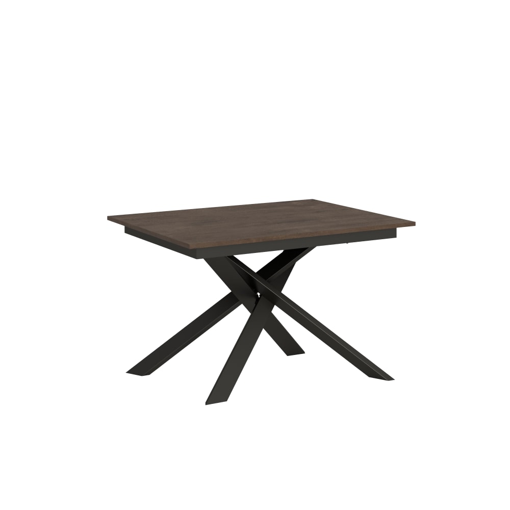 Wohnli Möbelsuche - Ausziehtisch 90x120/180 cm in Holzoptik Nussbaumbraun