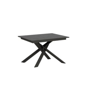 wohnli-moebel-suche-Ausziehtisch-90x120180cm-in-Holzoptik-anthrazit-gespachtelt-Eisen Wohnli Möbelsuche - Ausziehtisch 90x120/180cm in Holzoptik anthrazit gespachtelt