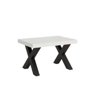 wohnli-moebel-suche-Ausziehtisch-90x120224-cm-in-Holzoptik-Esche-weiss-Eisen Wohnli Möbelsuche - Ausziehtisch 90x120/224 cm in Holzoptik Esche weiß