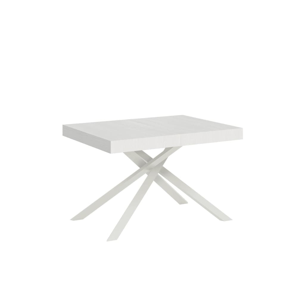 wohnli-moebel-suche-Ausziehtisch-90x120224-cm-in-Holzoptik-Esche-weiss-Eisen Wohnli Möbelsuche - Ausziehtisch 90x120/224 cm in Holzoptik Esche weiß