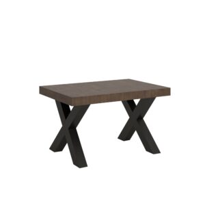wohnli-moebel-suche-Ausziehtisch-90x120224-cm-in-Holzoptik-Nussbaumbraun-Eisen Wohnli Möbelsuche - Ausziehtisch 90x120/224 cm in Holzoptik Nussbaumbraun