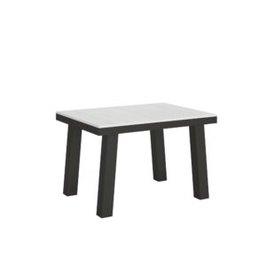 wohnli-moebel-suche-Ausziehtisch-90x120380-cm-in-Holzoptik-Esche-weiss-Eisen Wohnli Möbelsuche - Ausziehtisch 90x120/380 cm in Holzoptik Esche weiß