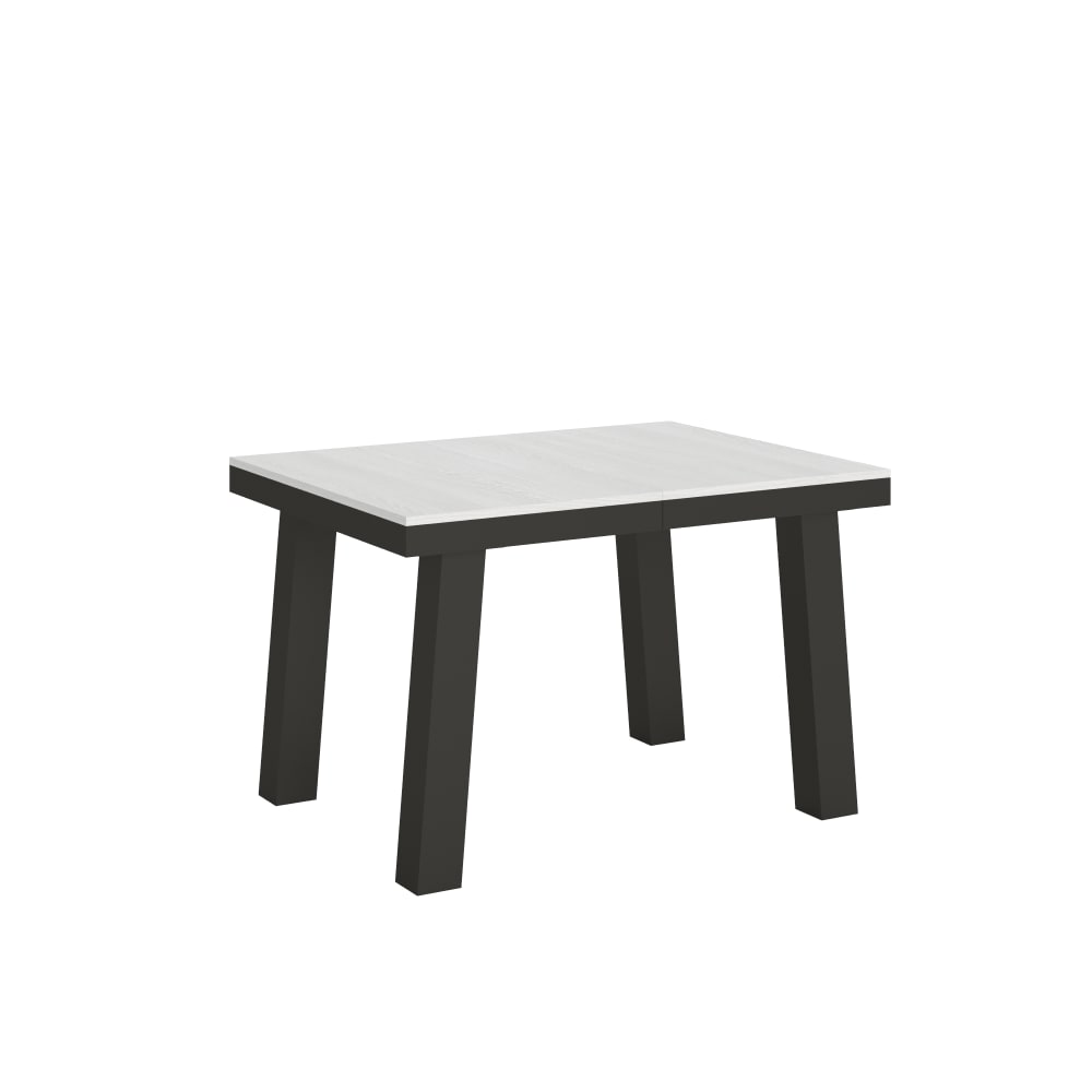 wohnli-moebel-suche-Ausziehtisch-90x120380-cm-in-Holzoptik-Esche-weiss-Eisen Wohnli Möbelsuche - Ausziehtisch 90x120/380 cm in Holzoptik Esche weiß