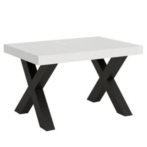 wohnli-moebel-suche-Ausziehtisch-90x130234-cm-in-Holzoptik-Esche-weiss-Eisen Wohnli Möbelsuche - Ausziehtisch 90x130/234 cm in Holzoptik Esche weiß