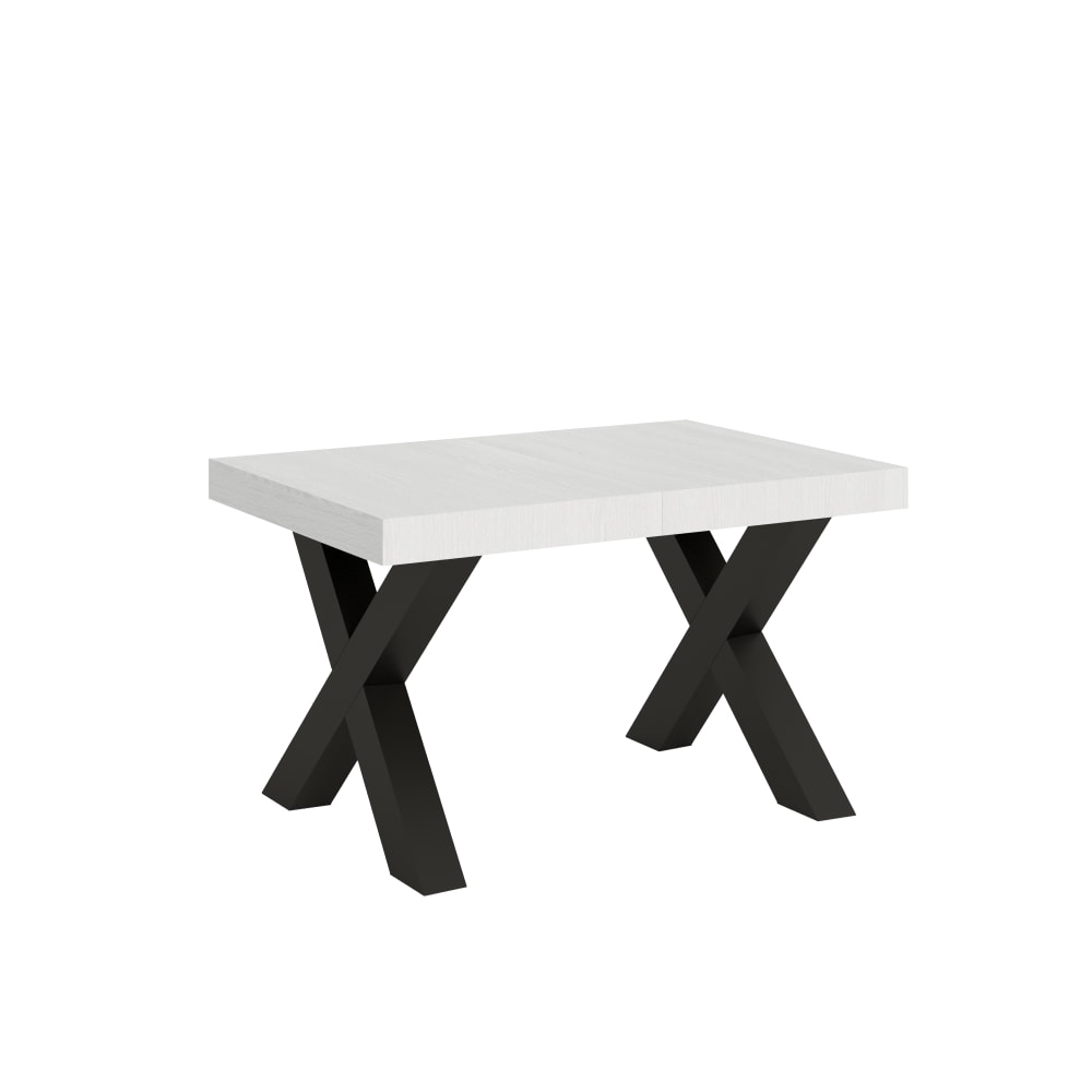 Wohnli Möbelsuche - Ausziehtisch 90x130/390 cm in Holzoptik Esche weiß