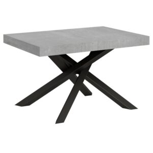 wohnli-moebel-suche-Ausziehtisch-90x130390-cm-in-Holzoptik-Zementgrau-Eisen Wohnli Möbelsuche - Ausziehtisch 90x130/390 cm in Holzoptik Zementgrau