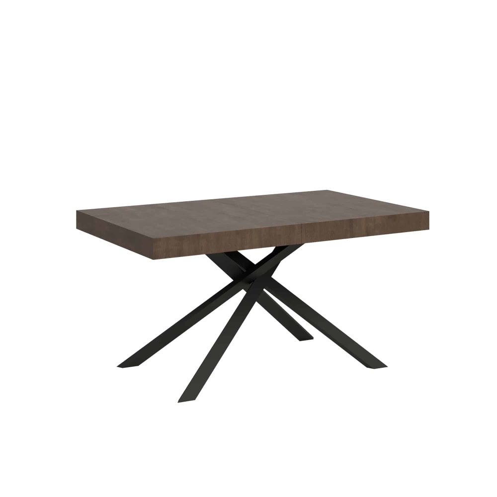 Wohnli Möbelsuche - Ausziehtisch 90x140/244 cm in Holzoptik Nussbaumbraun