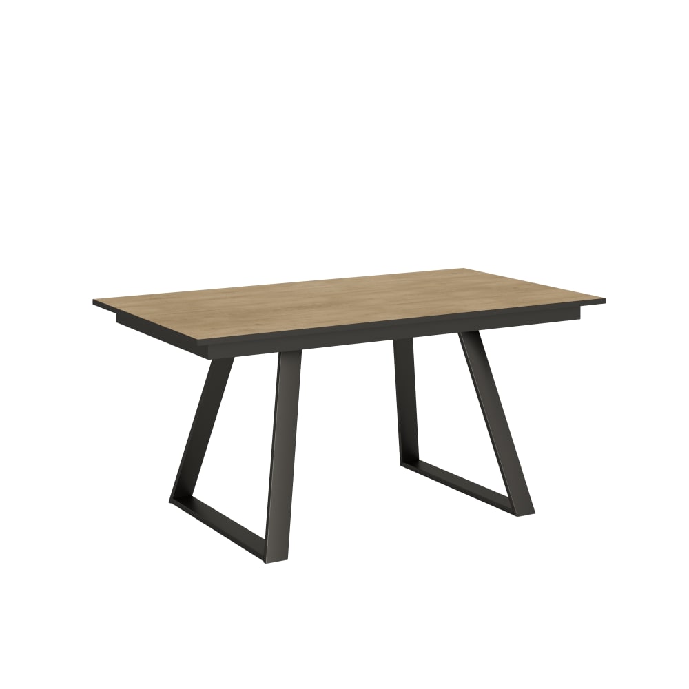 wohnli-moebel-suche-Ausziehtisch-90x160220-cm-in-Holzoptik-Eiche-natur-Eisen Wohnli Möbelsuche - Ausziehtisch 90x160/220 cm in Holzoptik Eiche natur