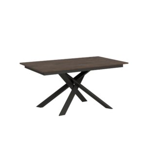 wohnli-moebel-suche-Ausziehtisch-90x160220-cm-in-Holzoptik-Nussbaumbraun-Eisen Wohnli Möbelsuche - Ausziehtisch 90x160/220 cm in Holzoptik Nussbaumbraun