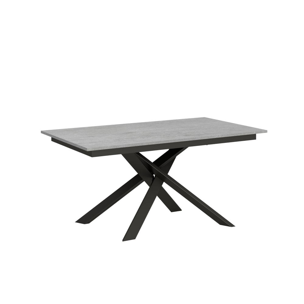 Wohnli Möbelsuche - Ausziehtisch 90x160/220 cm in Holzoptik Zementgrau