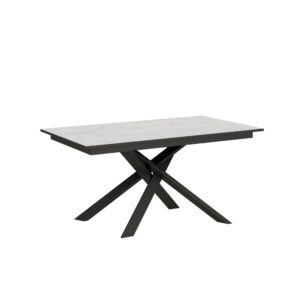 wohnli-moebel-suche-Ausziehtisch-90x160220cm-in-Holzoptik-weiss-gespachteltGrau-Eisen Wohnli Möbelsuche - Ausziehtisch 90x160/220cm in Holzoptik weiß gespachtelt/Grau
